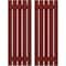 Ekena Millwork Americraft 5-Board, 2 Batten Exterior Real Wood Spaced Board-n-Batten Shutters, ARW101SB519X60MRH, PR ARW101SB519X60MRH - alternate 1